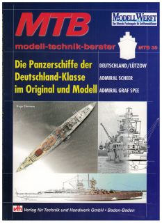 MTB 39 Die Panzerschiffe der Deutschland-Klasse im Original und Modell (1 St.) Roger Chesneau, modell-technik-berater, Modell Werft